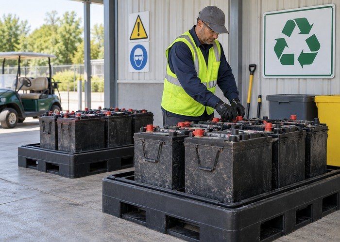 Operational follow-through for lithium vs lead-acid golf cart batteries
