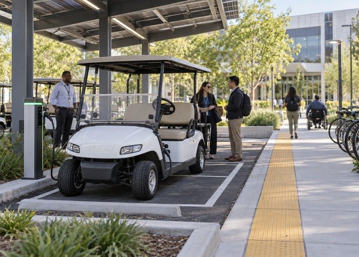 Operational follow-through for campus electric cart planning