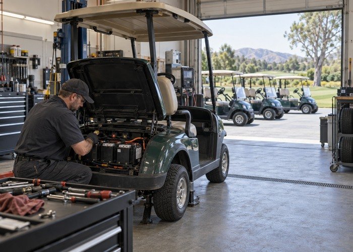 Operational follow-through for electric golf cart total cost of ownership