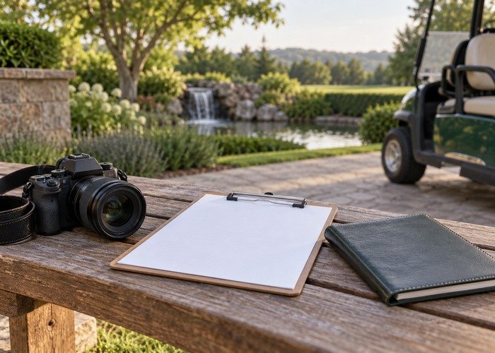 Field observation clipboard, camera and closed vehicle manual