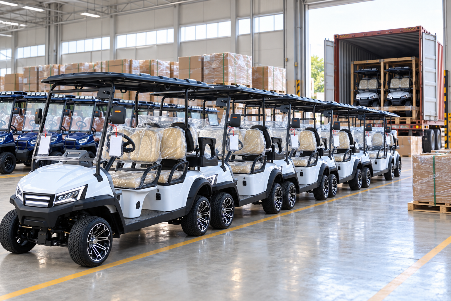 MOVIVEX golf cart fleet delivery support